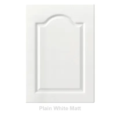 18mm Vinyl Door/Drawer Front - Plain White Matt