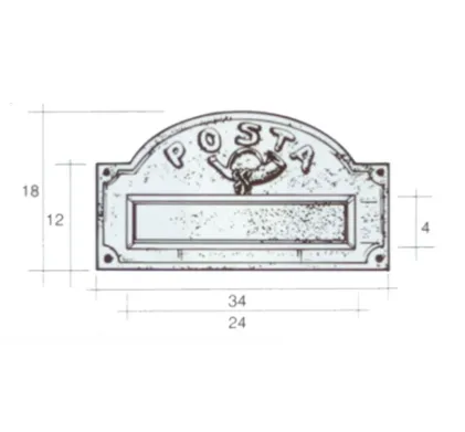 A3 Front Face Letterplate