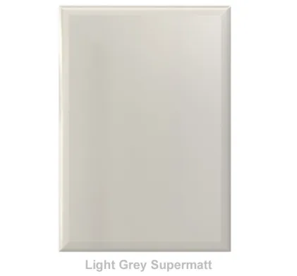 18mm Vinyl Wrapped Door/Drawer Front - Light Grey Supermatt
