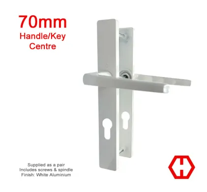 Hoppe Frankfurt White-Aluminium Handles 70mm PZ