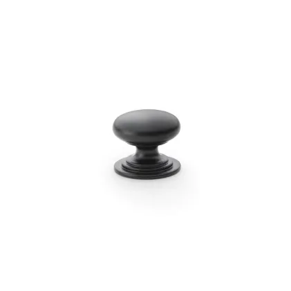 25mm Alexander and Wilks Waltz Cupboard Knob - Black