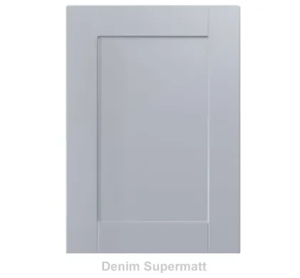 18mm Vinyl Door/Drawer Front - Denim Supermatt
