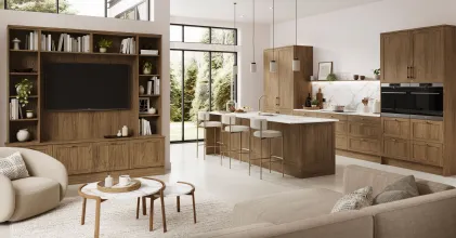Harlem / Brown Casella Oak 5 Piece Stock Door