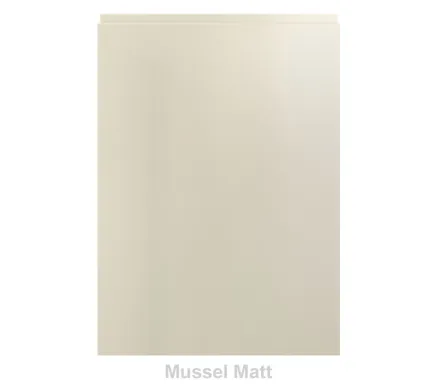 22mm Handless Vinyl Door/Drawer Front - Mussel Matt