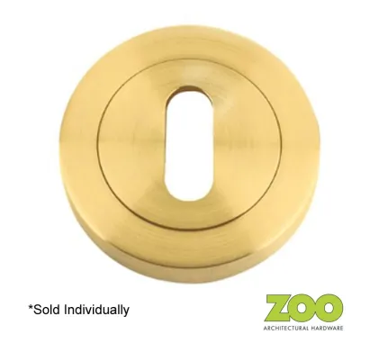 ZPZ Escutcheon Keyhole Profile - Favo Satin Brass