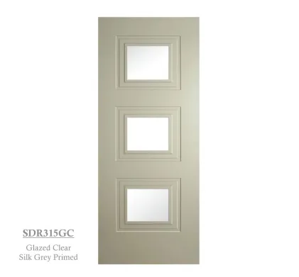 Bergerac 3P Premium Primed Silk Grey - Glazed Clear