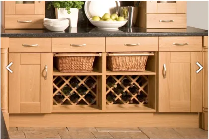 500mm Wicker Basket Inc Beech Runners & Handle