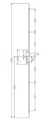 Lockmaster 4 Roller Multipoint Lock 92mm-Hole Centres - SHORT VERSION