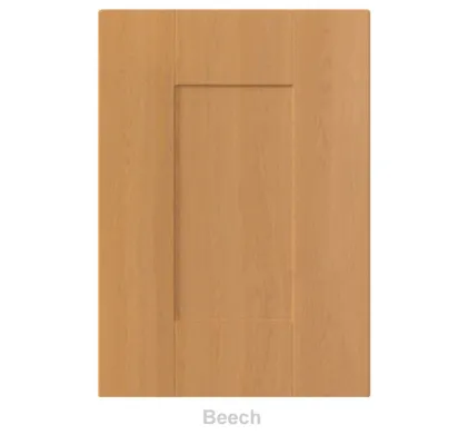 18mm Vinyl Door/Drawer Front - Beech