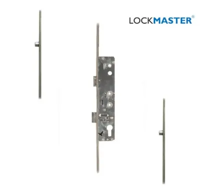 Lockmaster 2 Roller Multipoint Lock 92mm-Hole Centres - Serrated Edges