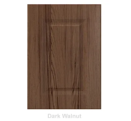 18mm Vinyl Door/Drawer Front - Dark Walnut
