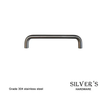 Mandalay D-Bar Cupboard Handle Stainless Steel - 128mm C/C