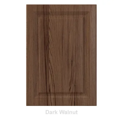 18mm Vinyl Door/Drawer Front - Dark Walnut