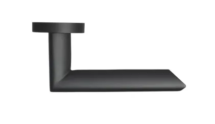 Paris Lever on Rose Door Handles - Karcher Cosmos Black