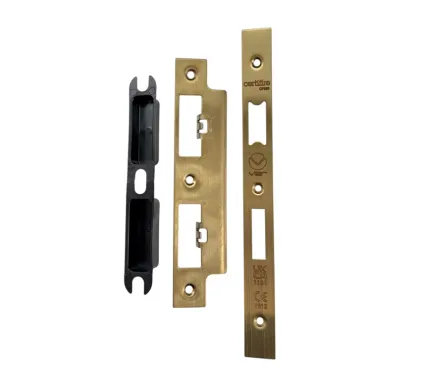 Faceplate & Receiver to suit Vier Zin Lock - PVD Satin Brass Finish