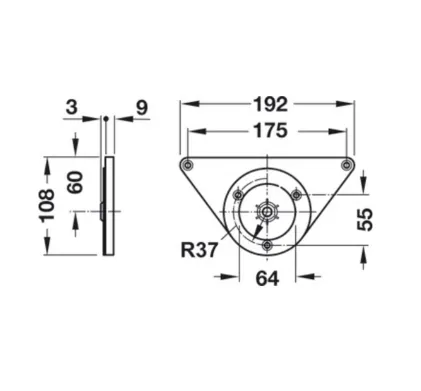 870mm Worktop - Breakfast Bar Leg  60mm - PACK OF 4