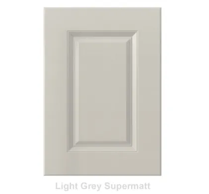 18mm Vinyl Door/Drawer Front - Light Grey Supermatt
