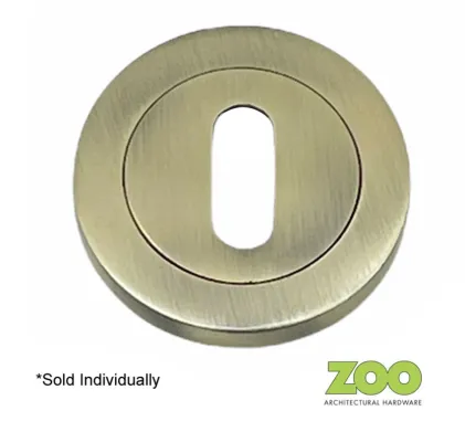 ZPZ Escutcheon Keyhole Profile - Florentine Bronze