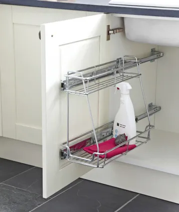 Pull Out Storage Unit, Two Tier to suit Minimum 300mm Unit