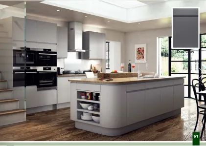 Dust Grey Matt Laquered Handless Door