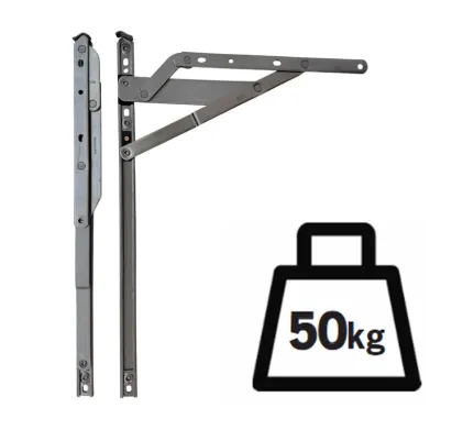 Pair of Atlas Heavy Duty Egress Hinges - 400mm 50KG