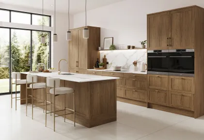 Harlem / Brown Casella Oak 5 Piece Stock Door