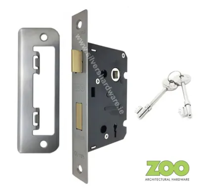 65mm (2 &frac12;") Contract Satin Stainless Steel Sashlock