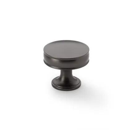 38mm Alexander and Wilks Lynd Cupboard Knob - Dark Bronze