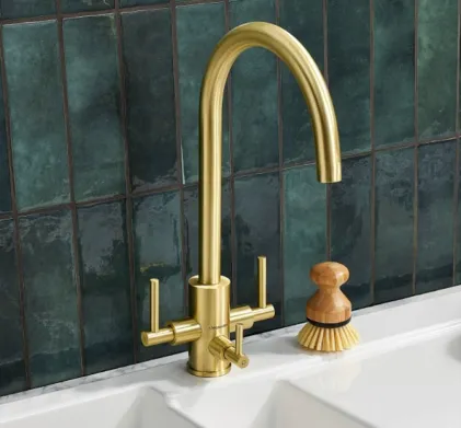Clearwater Tri-Spa Satin Brass Tap