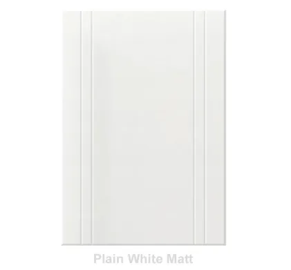 18mm Vinyl Door/Drawer Front - Plain White Matt