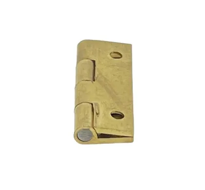 38mm x 22mm Solid Drawn Brass Butt Hinge, Self Colour