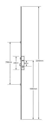 Lockmaster 2 Roller Multipoint Lock 92mm-Hole Centres - Serrated Edges