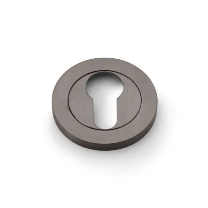 Alexander and Wilks Euro Profile Concealed Fix Escutcheon - Dark Bronze PVD