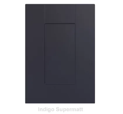 18mm Vinyl Door/Drawer Front - Indigo Supermatt