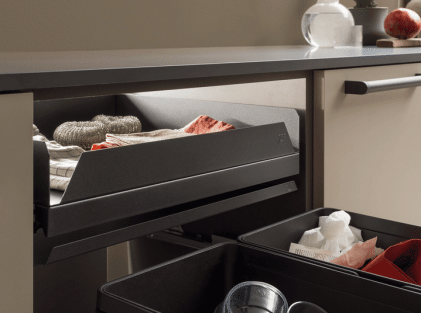600mm Drawer Base, for Hinged Door Cabinets, H&auml;fele Utensio Pro