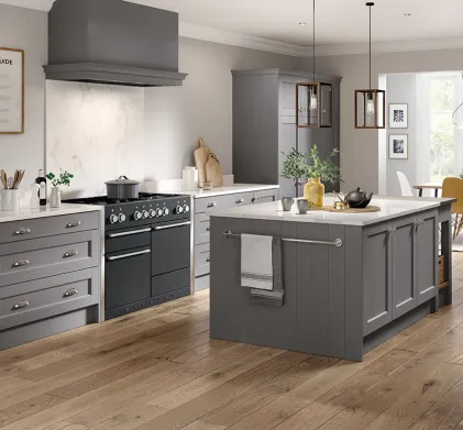 Bastille 5 Piece Legno Dust Grey Beaded Kitchen Door