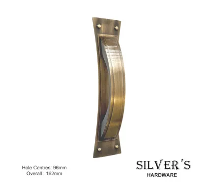 Titan D Cabinet Handle 96mm Centres - Antique Bronze