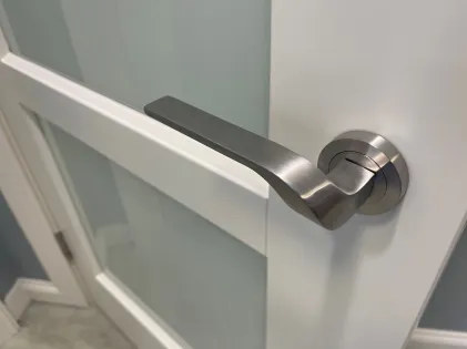 Las Vegas Lever on Rose Door Handles - Karcher SSS