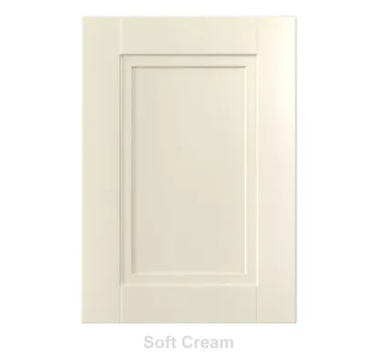 18mm Vinyl Door/Drawer Front - Soft Cream