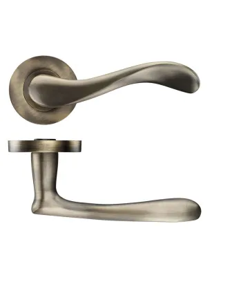 Asti Lever on Rose Door Handles Florentine Bronze