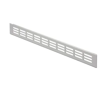 Ventilation Grille, for Recess Mounting, Height 60mm, Flange Depth 15mm