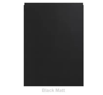 22mm Handless Vinyl Door/Drawer Front - Black Matt