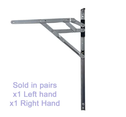 Pair of Egress Side Hung Window Hinges Stack Height: 13mm