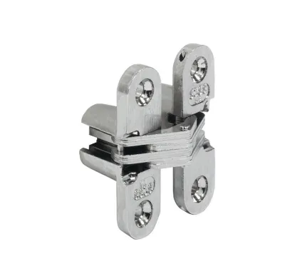 Soss hinge 204, for 19-25mm door thickness - Nickel Plated