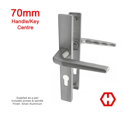 Hoppe Frankfurt Silver-Aluminium Handles 70mm PZ