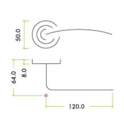 Assisi Lever on Rose Door Handles Zoo Hardware - CP