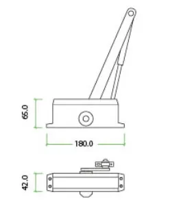 Vier Power Size 3 Overhead Door Closer
