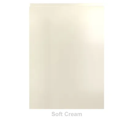 22mm Handless Vinyl Door/Drawer Front - Soft Cream