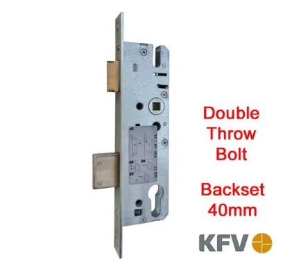 40mm Backset KFV Euro Profile Mortice Sashlock 92mm Centres - 245mm Faceplate
