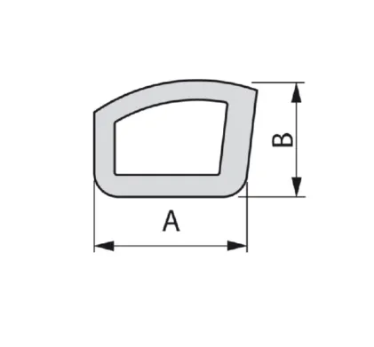 Placard Glazing Strip For Glass 1m